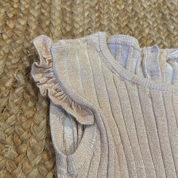 Mango kids jumpsuit romper ribbed pink 7/8 Girls - Picture 3 of 6